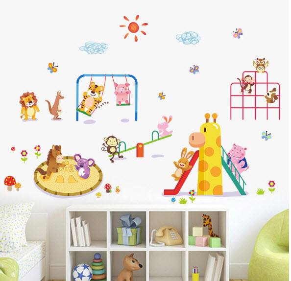 Decal công viên vui nhộn 2 hiệu Zooyoo